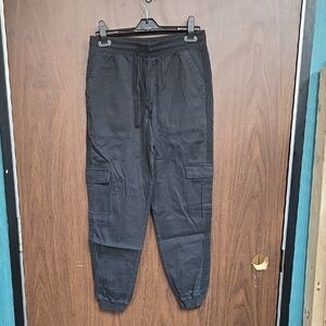 Splendid Size XS Faded Black High Waisted Cargo Jogger Pant